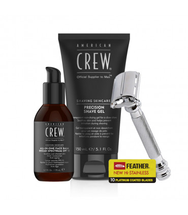 American Crew Gel Shaving Kit & All-in-One Face Balm Een complete scheerroutine - 1