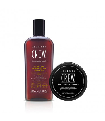American Crew Daily Shampoo & Heavy Hold Pomade Een complete routine voor mannen - 1