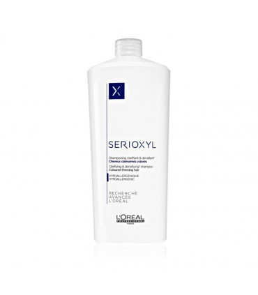 L'Oréal professionnel Serioxyl Gekleurd haar Shampoo 1000ml Reinigende shampoo voor fijn gekleurd haar, verrijkt met GlucoBoost 