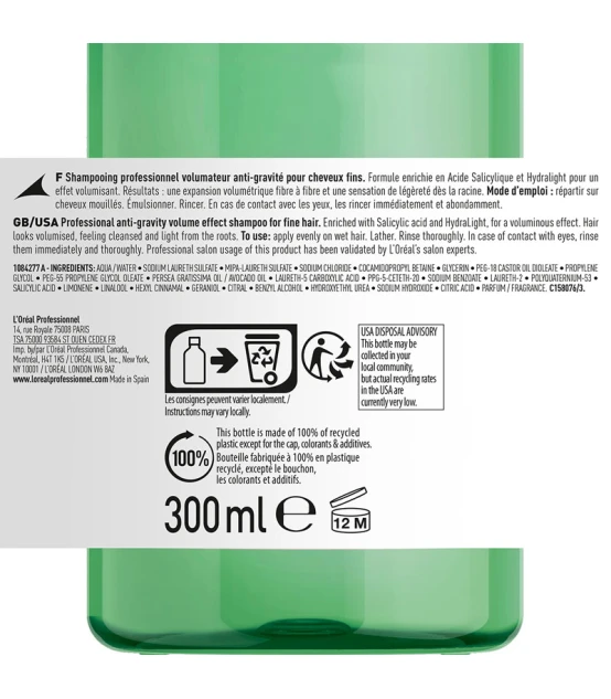 L'Oréal Professionnel Serie Expert Volumetry Shampoo 300ml  | Celin...