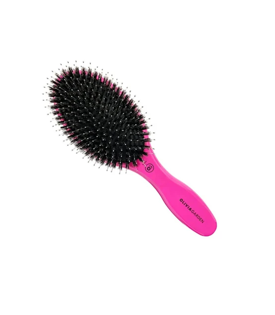 Olivia Garden Expert Care Oval Boar & Nylon Bristles Pink  | Celini.nl