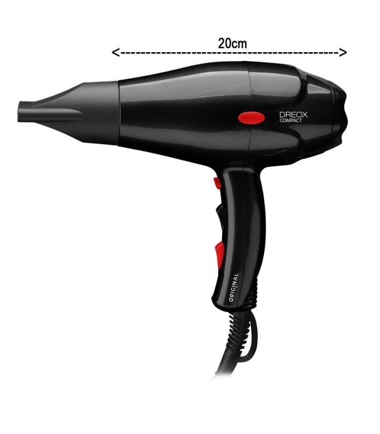 Original! Dreox Compact haardroger - Zwart  | Celini.nl