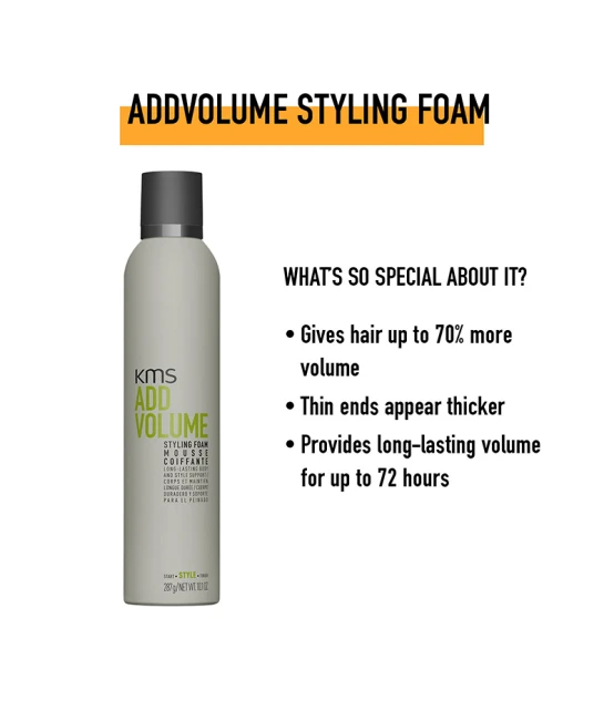 Kms Add Volume Styling Foam 300ml  | Celini.nl