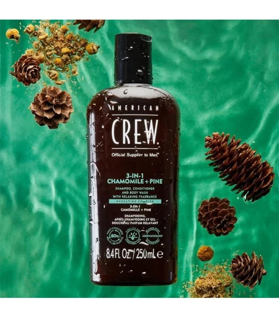 American Crew Chamomile + Pine 3-in-1 250ml  | Celini.be