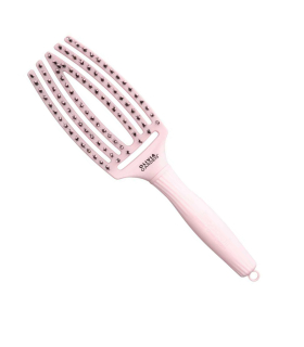 Olivia Garden Fingerbrush Care Iconic Boar & Nilon Pastel Pink Medi...