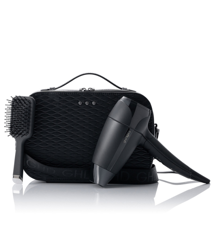 ghd Gift Set Travel Hair Dryer Flight en Mini Paddle Brush  | Celin...