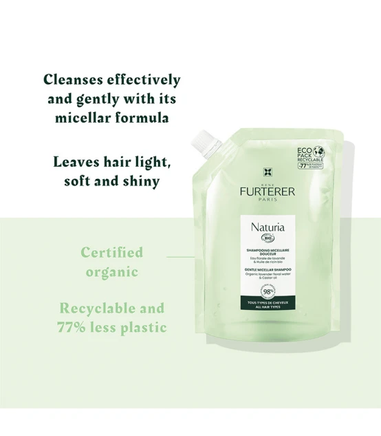 René Furterer Naturia Gentle Micellar Shampoo Refill 400ml  | Celin...