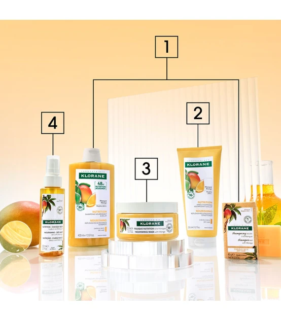 Klorane Voedend Masker met Mango 150ml  | Celini.nl