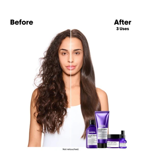 L'Oréal Professionnel Keratin Alpha Sleek Shampoo Refill 500ml  | C...