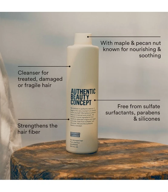 Authentic Beauty Concept Replenish Cleanser 300ml  | Celini.nl
